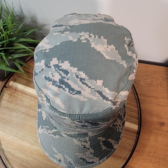 Cadet Cap Military Cap U.S. Air Force Digital Camo Camouflage Women's Size 7 1/8 - Picture 6 of 12